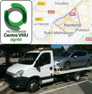 enlèvement épave gratuit Nanterre (92000)